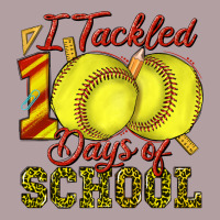 I Tackled 100days Of School Softball Vintage Hoodie | Teevron