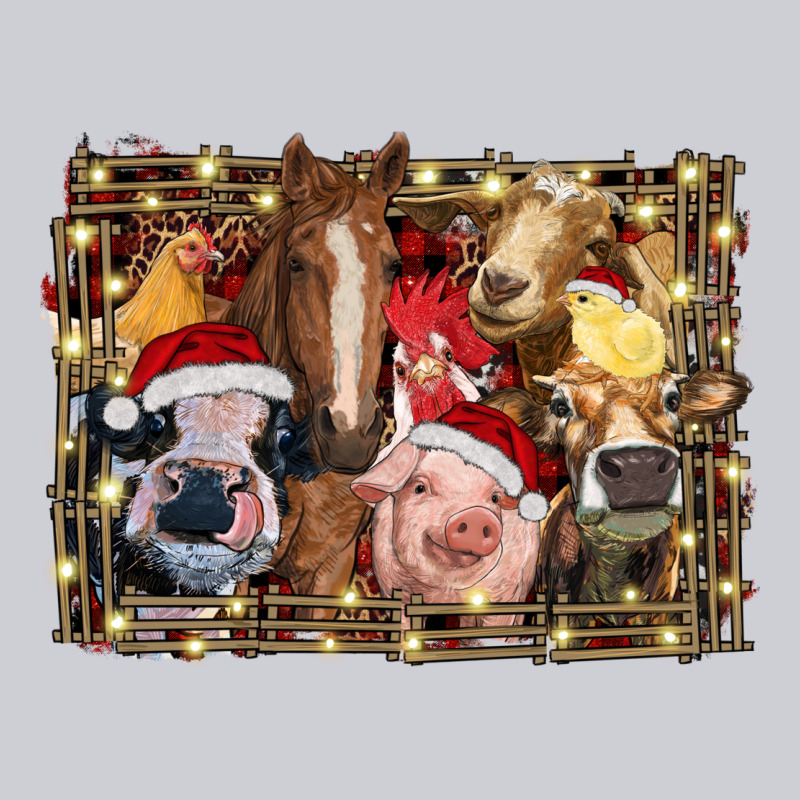 Christmas Farm Animals Heavyweight Sweatshirt by RanaPortraitStore | Teevron