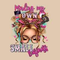 Minding My Own Small Business Blonde Messy Bun Heavyweight Sweatshirt | Teevron