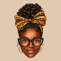 Afro Woman Messy Bun Heavyweight Sweatshirt | Teevron