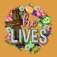He Lives Easter With Flowers Urban Heavy Tee | Teevron