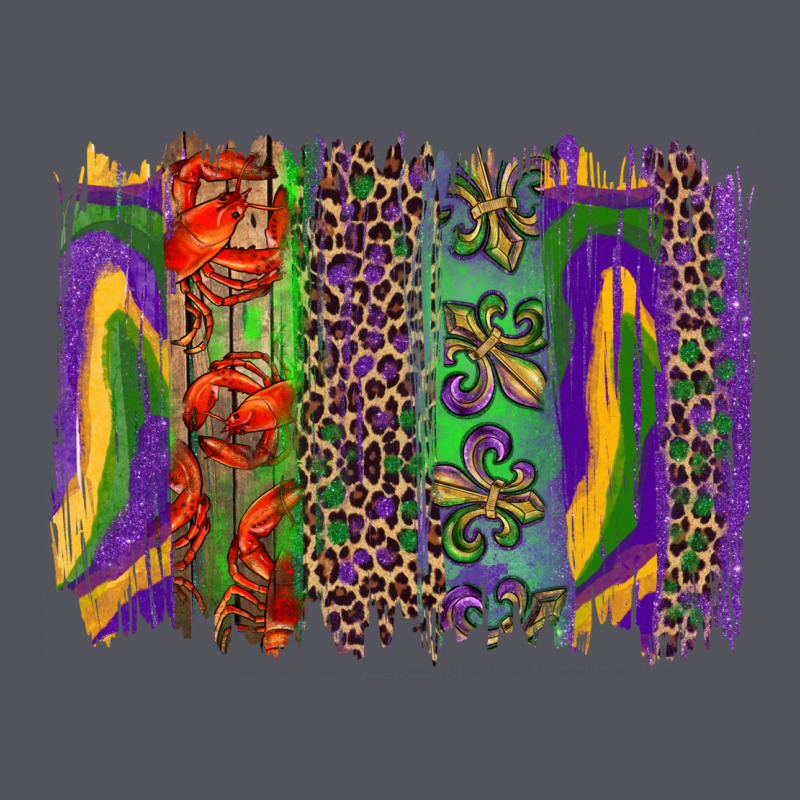 Mardi Gras Brushstroke Vintage Hoodie by RanaPortraitStore | Teevron