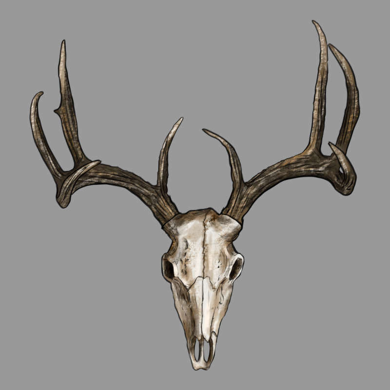 Deer Skull Vintage Hoodie by RanaPortraitStore | Teevron