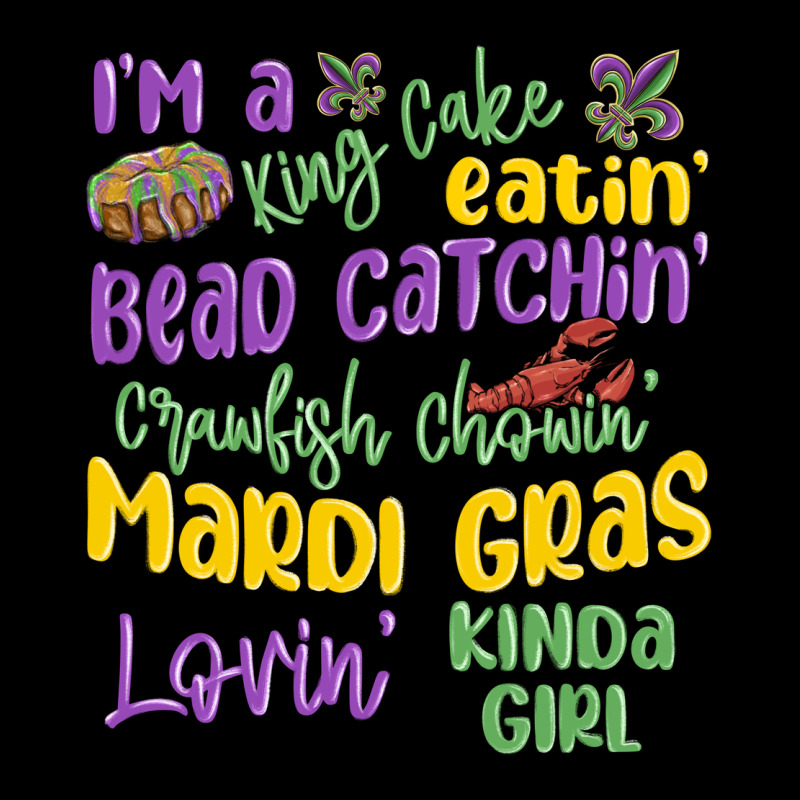 I'm A King Cake Eatin' Mardi Gras Lovin' Kinda Gir Premium Sweatshirt by MaliasSmallBusiness | Teevron
