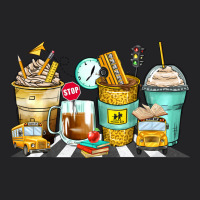 School Bus Coffee Cups Vintage Tee | Teevron
