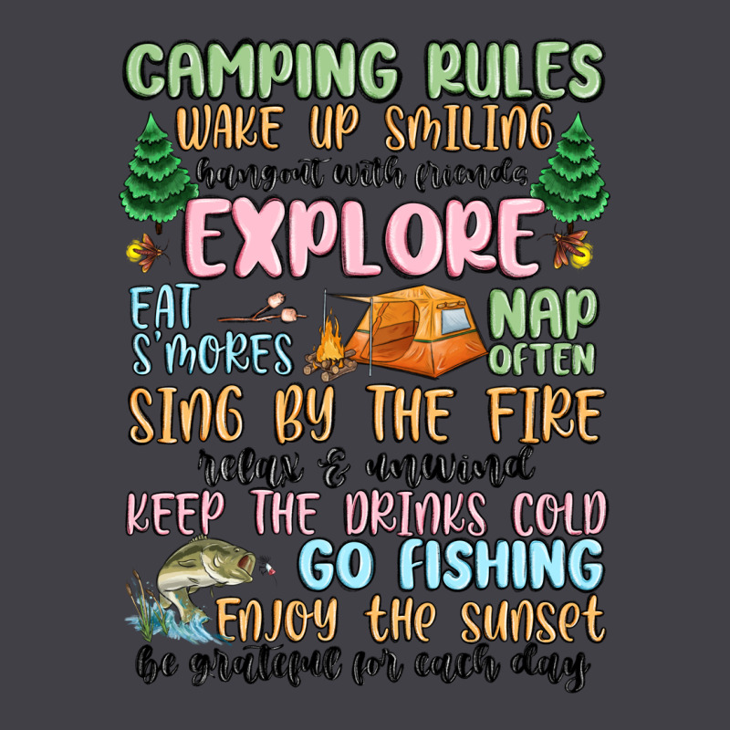 Camping Rules Heavyweight Hoodie by MaliasSmallBusiness | Teevron