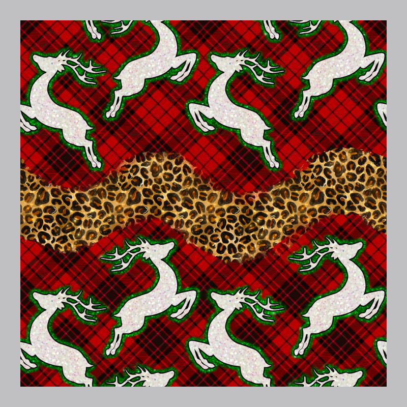 Christmas Deer And Plaid Seamless Pattern Long Sleeve Tee by BundleAndBundleShop | Teevron