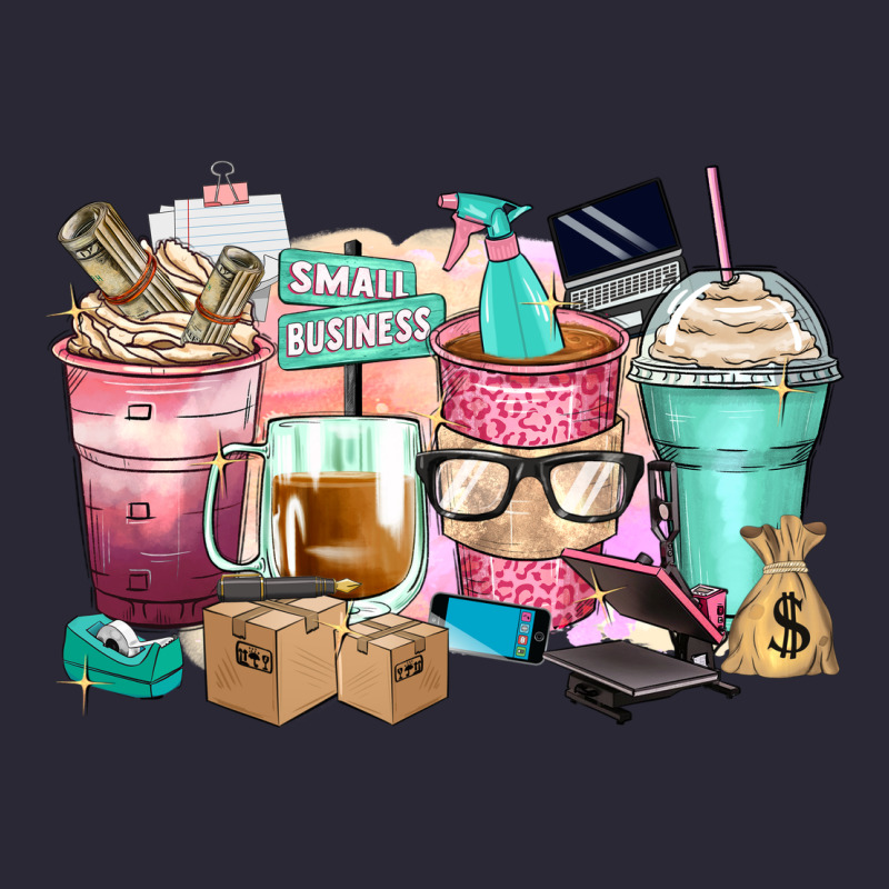 Small Business Coffee Cups Vintage Tee by Zillion Design Studio | Teevron
