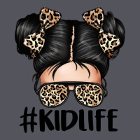 Kid Life Leopard Messy Bun Vintage Hoodie | Teevron
