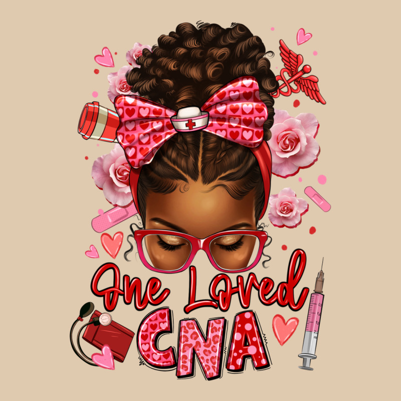 One Loved Cna Afro Messy Bun Heavyweight Sweatshirt by texasbilliewilder | Teevron