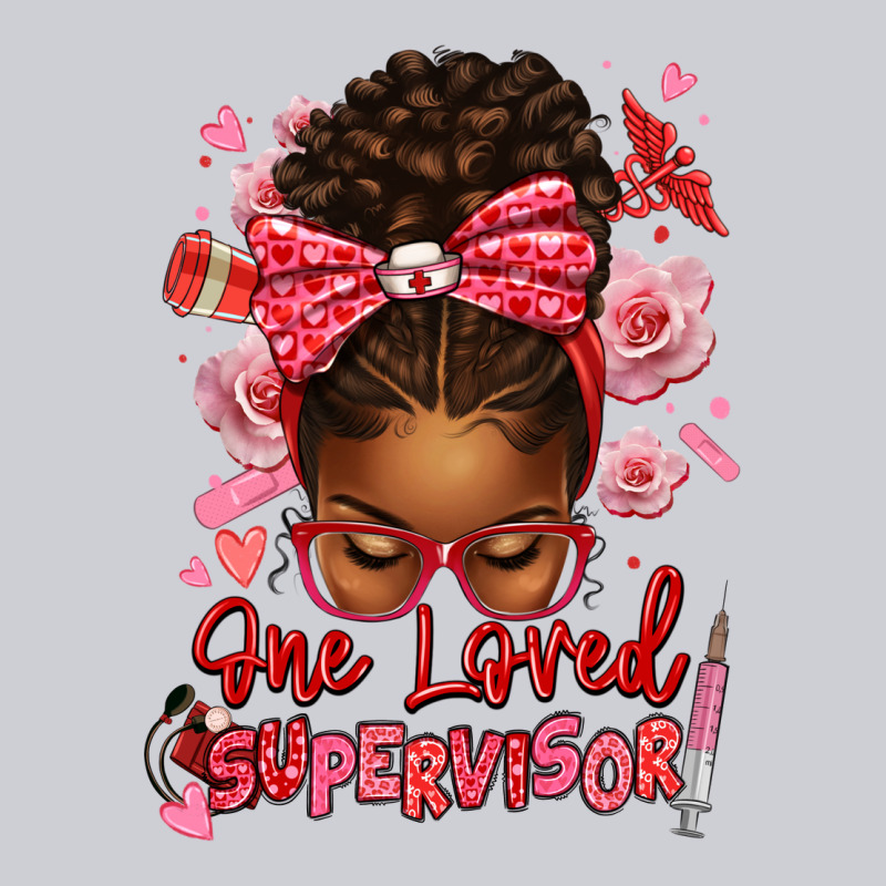 One Loved Supervisor Afro Messy Bun Heavyweight Sweatshirt by texasbilliewilder | Teevron