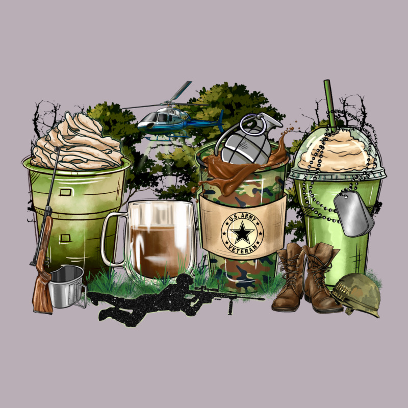 Veteran Coffee Cups Vintage Tee by Zillion Design Studio | Teevron