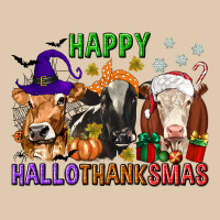 Happy Hallothanksmas With Cow Heavyweight Sweatshirt | Teevron
