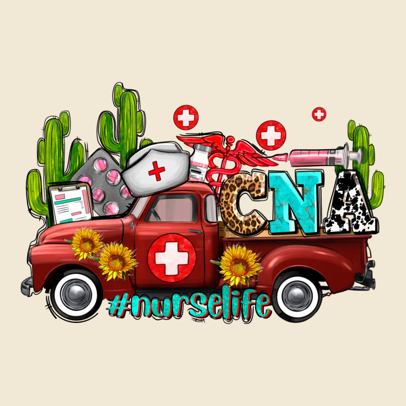 Cna Nurse Truck With Cactus And Sunflowers Ladies Tee by AdoDesignShop | Teevron