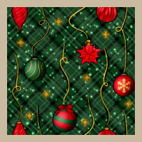 Christmas Ornaments Seamless  Pattern Long Sleeve Tee | Teevron