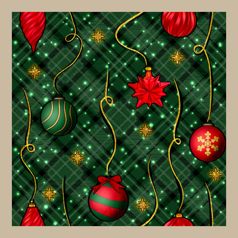 Christmas Ornaments Seamless  Pattern Long Sleeve Tee by BundleAndBundleShop | Teevron
