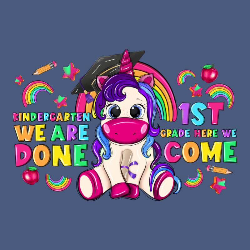 Kindergarten We Are Done 1st Here We Come With Unicorn Vintage Hoodie by texasbilliewilder | Teevron