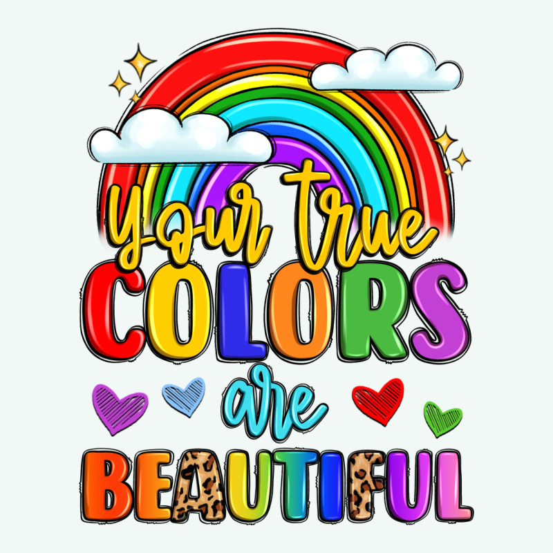 Name Vibrant Positivity Rainbow Art Premium Hoodie by LillyAllenDesigns | Teevron