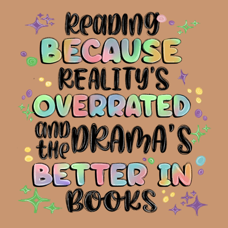 Reading Because Realitys Overrated Heavyweight Hoodie by MaliasSmallBusiness | Teevron