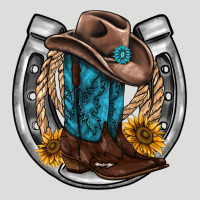Western Horseshoe Boots Hat Rope Sunflower Zipper Hoodie | Teevron