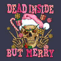Dead Inside But Merry  Pink Christmas Skeleton Long Sleeve Tee | Teevron