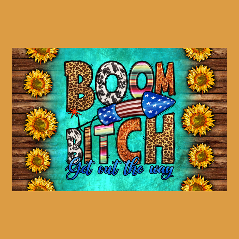 Boom Bitch Get Out The Way Skinny Metal Can Holder Urban Heavy Tee by HRA Design Shop | Teevron