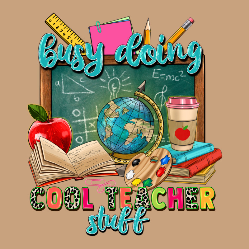Busy Doing Cool Teacher Stuff Vintage Tee by Zillion Design Studio | Teevron