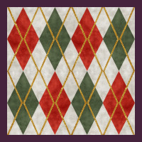 Christmas Diamond Plaid Seamless Pattern Long Sleeve Tee | Teevron