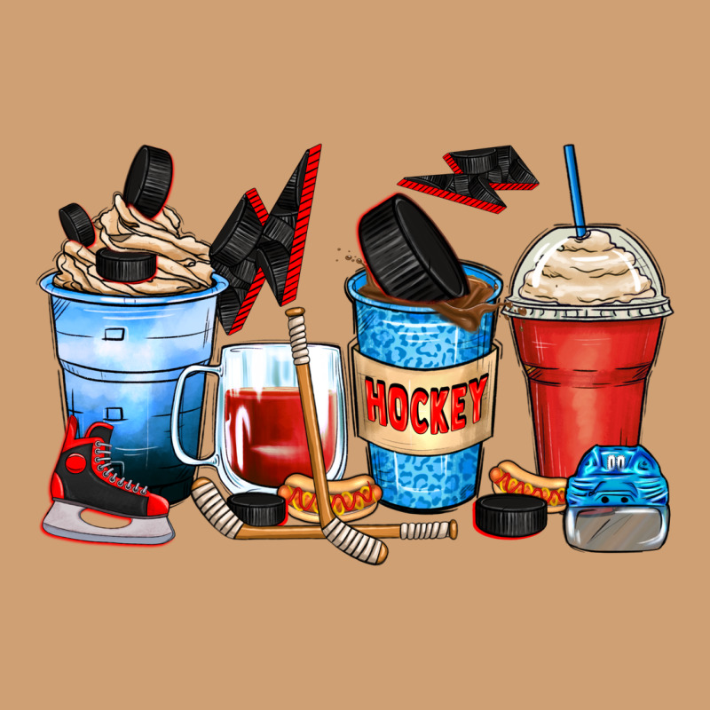 Hockey Begins After Coffee Cups Vintage Tee by Zillion Design Studio | Teevron