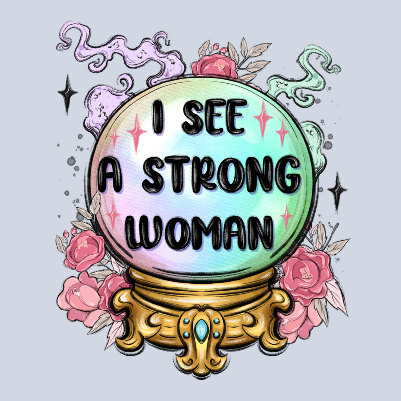 I See A Strong Woman Premium Sweatshirt by MaliasSmallBusiness | Teevron