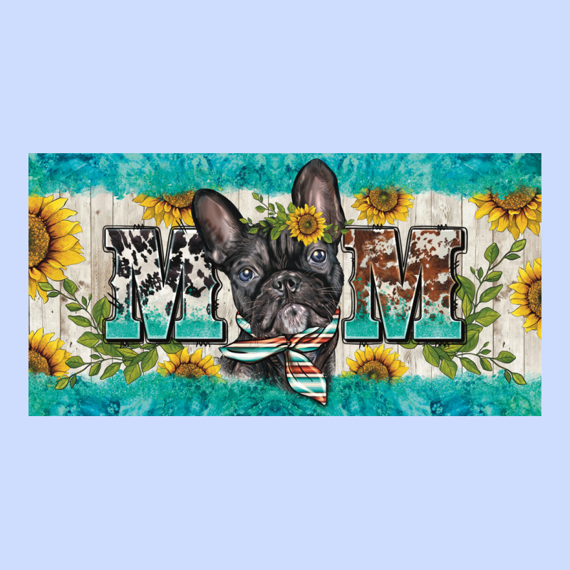 French Bulldog Mom License Plate Template Urban Heavy Tee by BarkalooDesign | Teevron