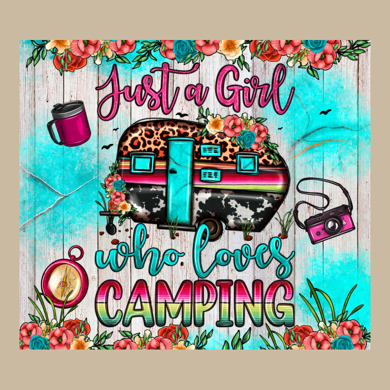 Just A Girl Who Loves Camping Long Sleeve Tee by JahusDesignShop | Teevron