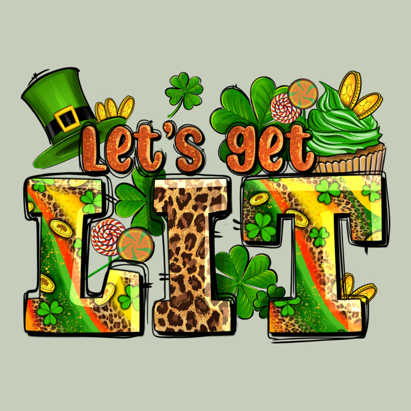 St Patricks Lets Get Lit Ladies Tee by AdoDesignShop | Teevron