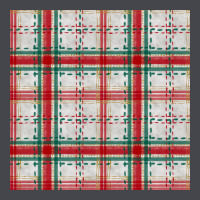 Christmas Plaid Seamless Pattern Long Sleeve Tee | Teevron