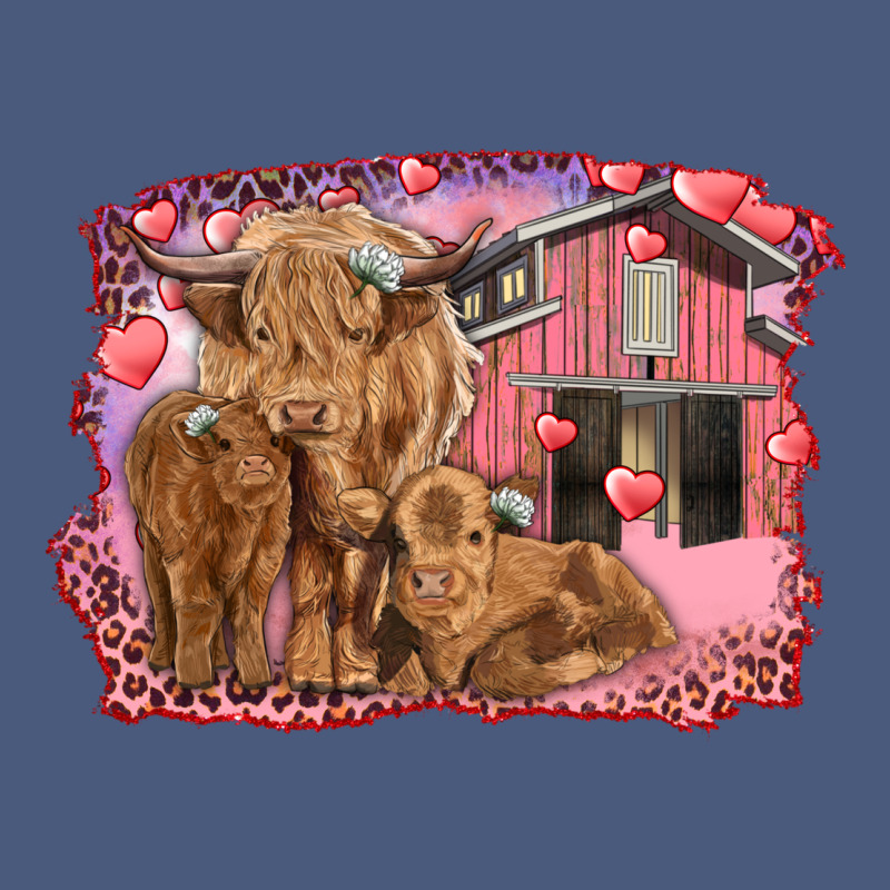 Valentine's Day Mama Cow And Baby Cows Vintage Hoodie by RanaPortraitStore | Teevron