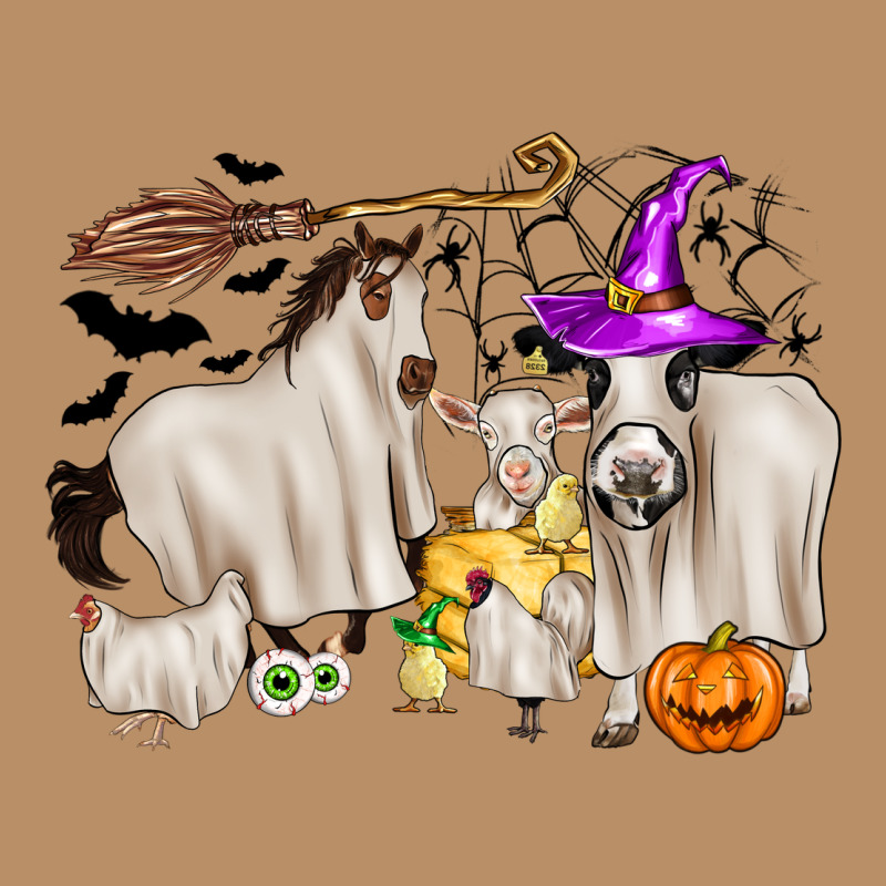 Halloween Farm Animals Vintage Hoodie by Zillion Design Studio | Teevron