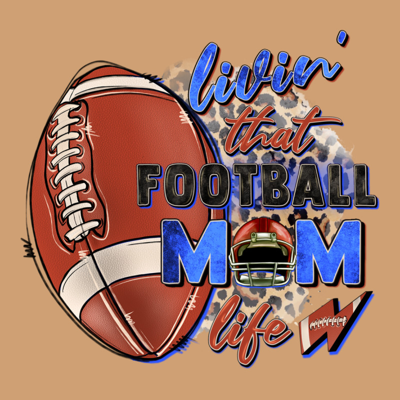 Livin' That Football Mom Life Vintage Tee by Zillion Design Studio | Teevron