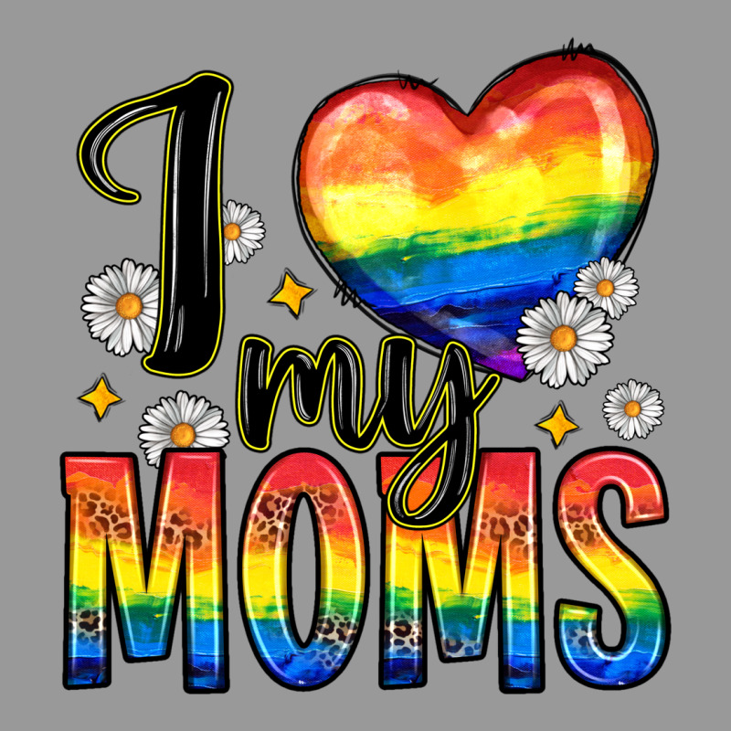 I Love My Moms Vintage Hoodie by Zillion Design Studio | Teevron
