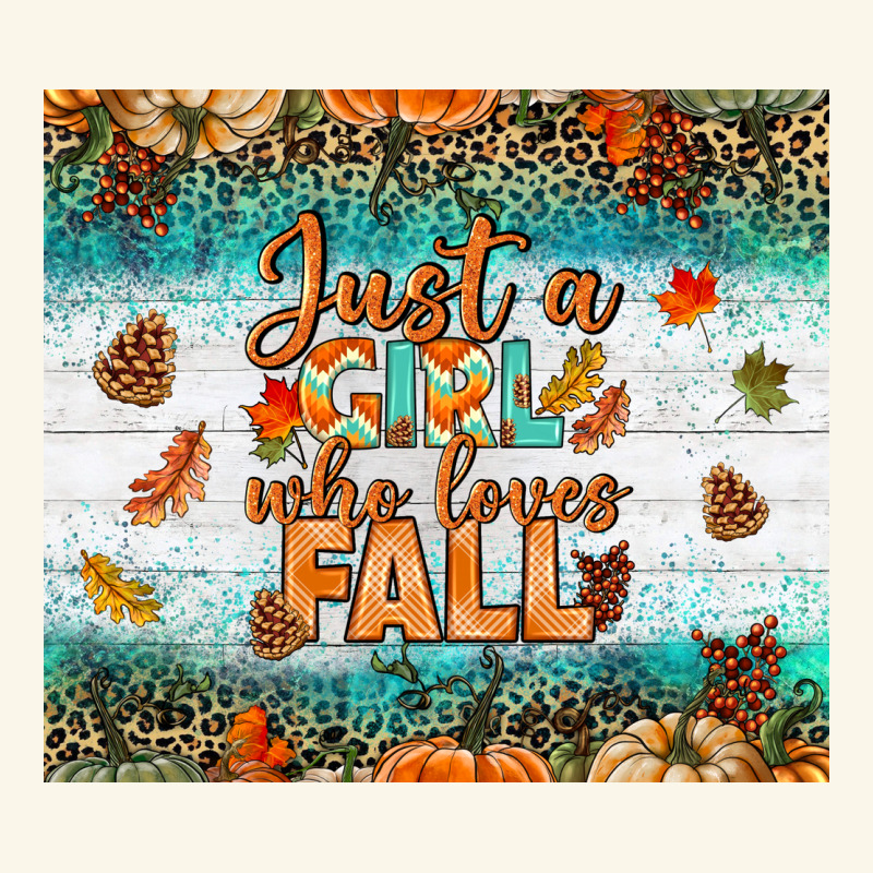 Just A Girl Who Loves Fall Tumbler Premium Hoodie by BundleAndBundleShop | Teevron