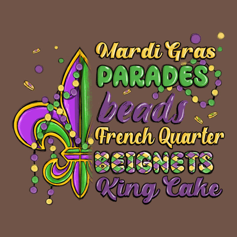 Mardi Gras Parades Beads French Quarter Beignets K Premium Sweatshirt by MaliasSmallBusiness | Teevron