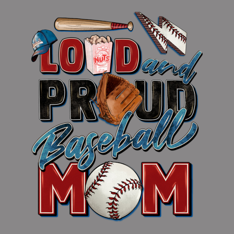 Loud And Proud Baseball Mom Vintage Tee by Zillion Design Studio | Teevron