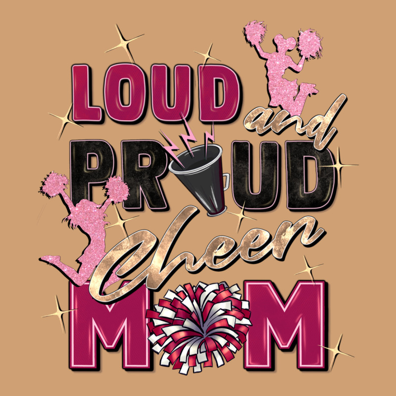 Loud And Proud Cheer Mom Vintage Tee by Zillion Design Studio | Teevron