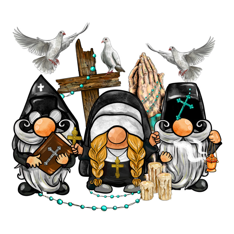 Pastor Nun Religious Gnome Premium Tee by BarkalooDesign | Teevron