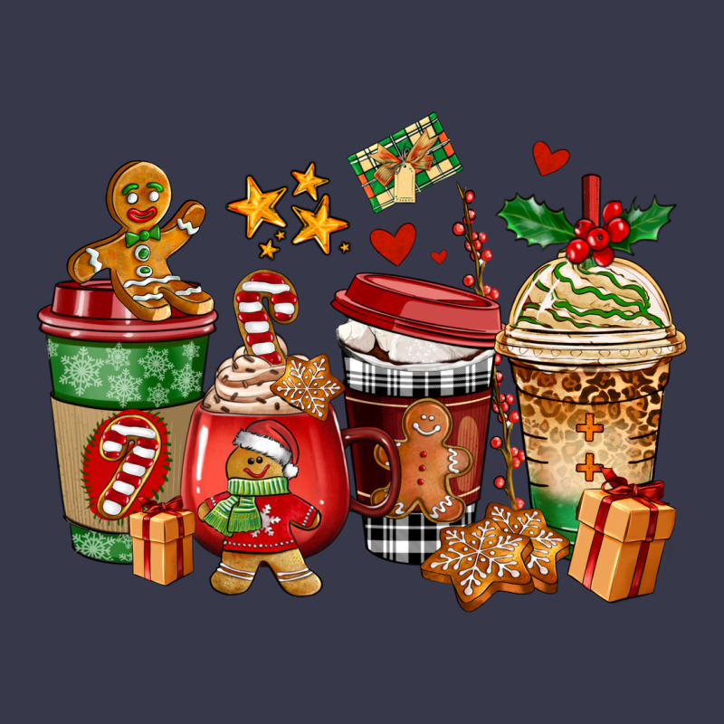 Christmas Cookie Coffee Cups Long Sleeve Tee by AdoDesignShop | Teevron