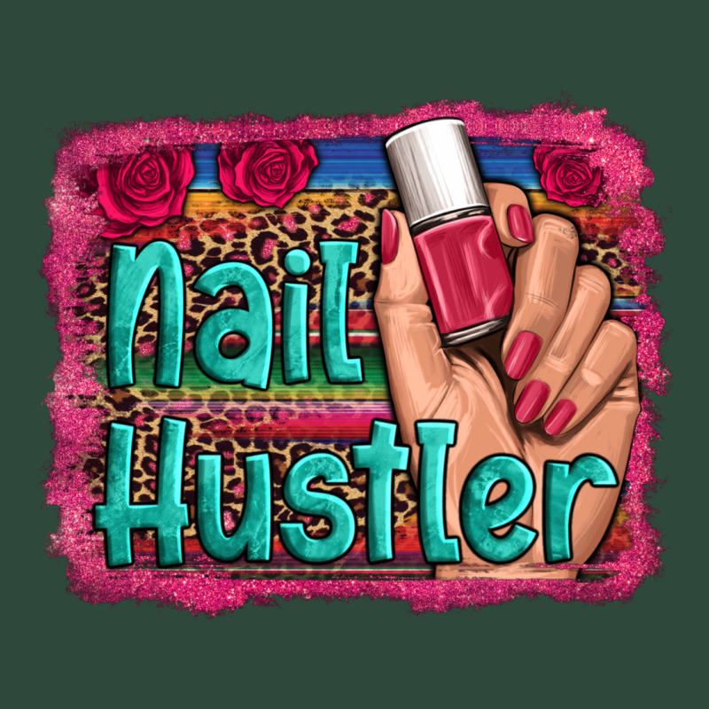 Nail Hustler Serape Leopard Background Zipper Hoodie by Artiststas | Teevron