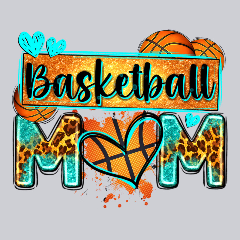Basketball Mom With Leopard Heavyweight Sweatshirt by Zillion Design Studio | Teevron