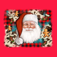 Cowhide Santa Cookie Socks Background Zipper Hoodie | Teevron