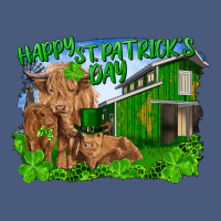 Happy St. Patrick's Day Cattle And Calfs Vintage Hoodie | Teevron