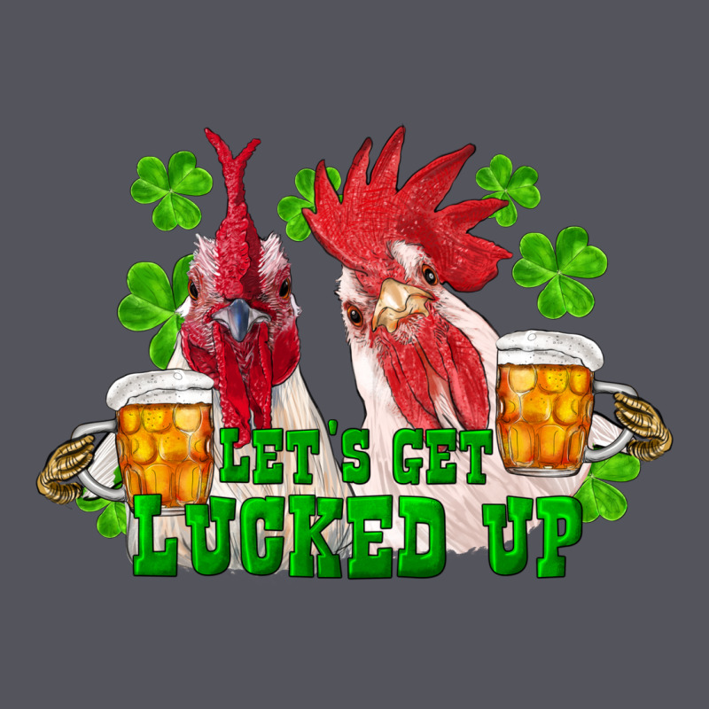 St. Patrick's Day Roosters Let's Get Lucked Up Vintage Hoodie by RanaPortraitStore | Teevron