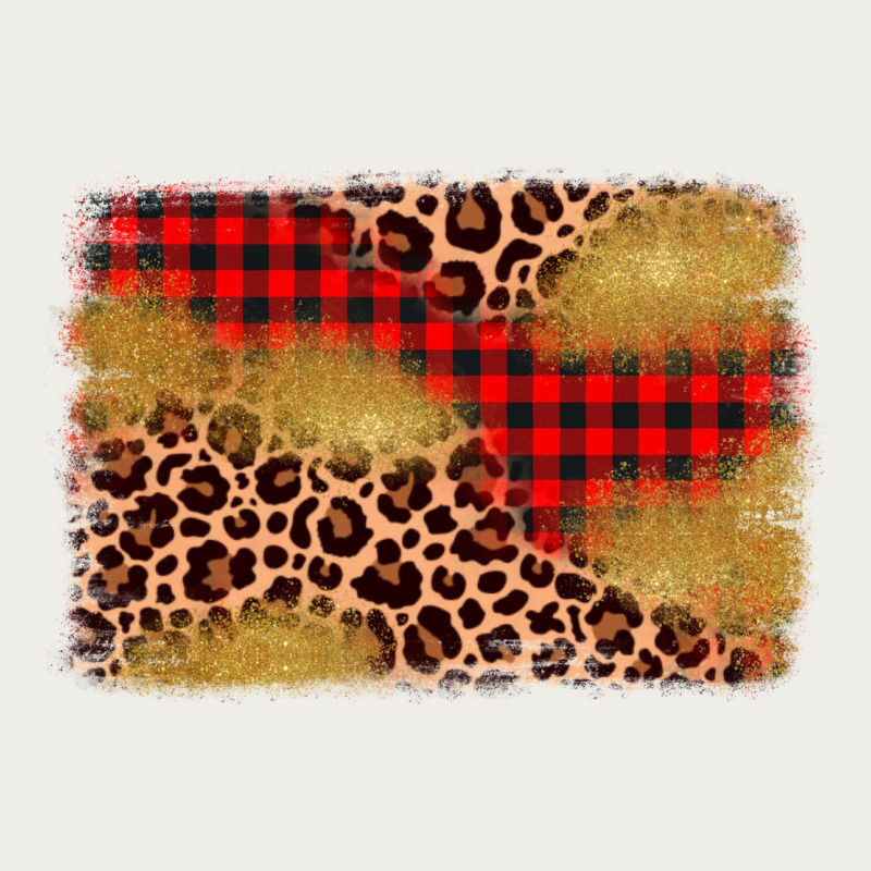 Christmas Leopard Glitter Background Zipper Hoodie by AdoDesignShop | Teevron